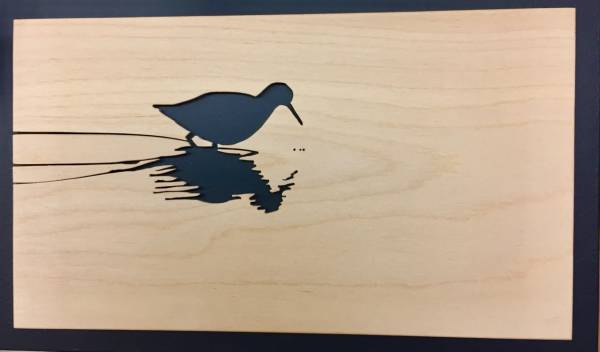 - a , woodcut Sculpture by Rob Braybrooks, measuring 13 x 23 cm (H x W) framed at 15 x 25 cm £150